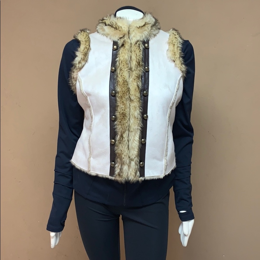 Powder River Faux Fur, Suede, Leather Vest